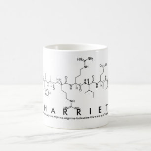 Tasse de nom de peptide de Harriet