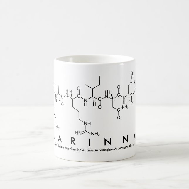 Tasse de nom de peptide de Karinna (Centre)