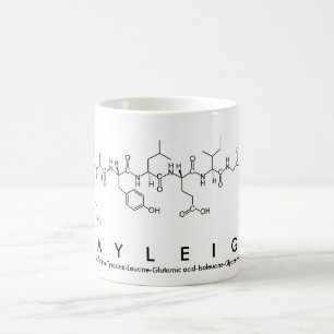 Tasse de nom de peptide de Kayleigh