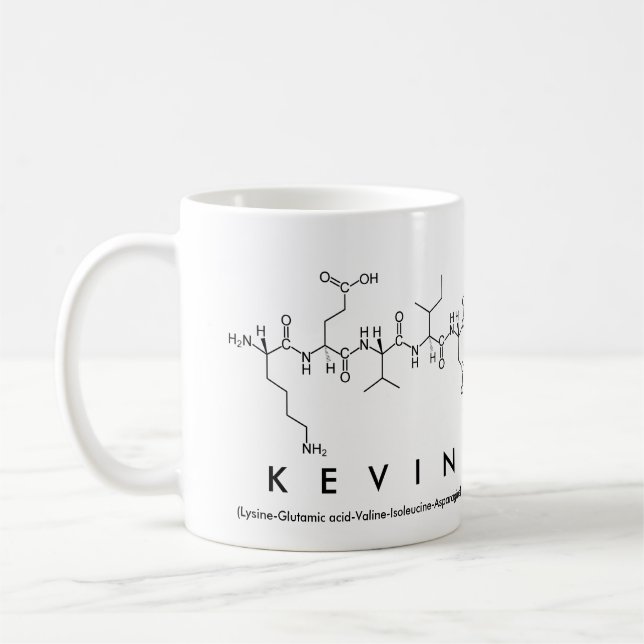 Tasse de nom de peptide de Kevin (Gauche)