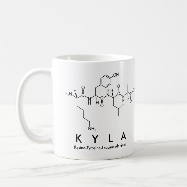 Tasse de nom de peptide de Kyla (Gauche)