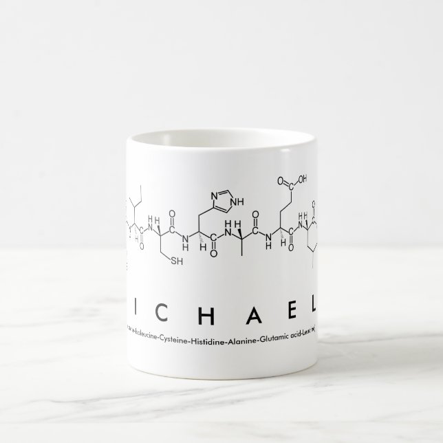 Tasse de nom de peptide de Michael (Centre)