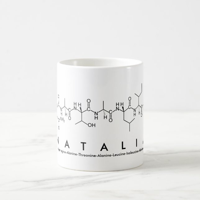 Tasse de nom de peptide de Natalia (Centre)
