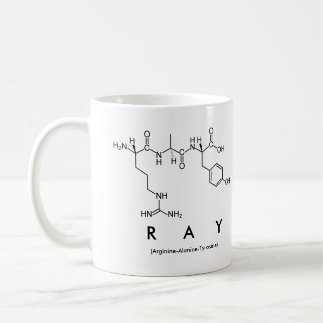 Tasse de nom de peptide de rayon (Gauche)
