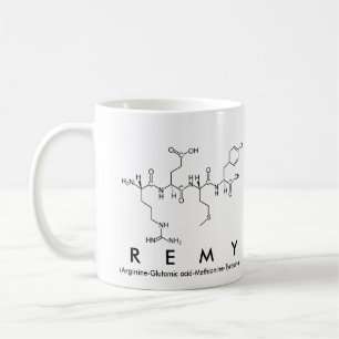 Tasse de nom de peptide de Remy