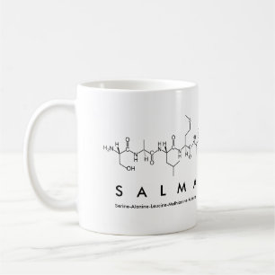 Tasse de nom de peptide de Salma