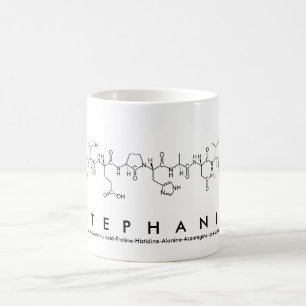 Tasse de nom de peptide de Stephanie