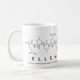 Tasse de nom de peptide d'Ellen