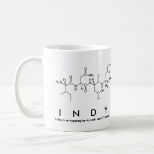 Tasse de nom de peptide d'Indy