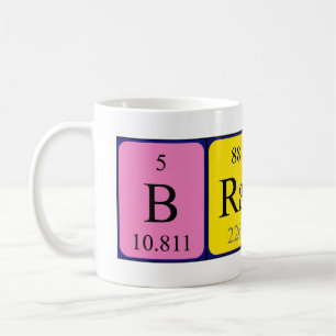 Tasse de nom de table périodique
