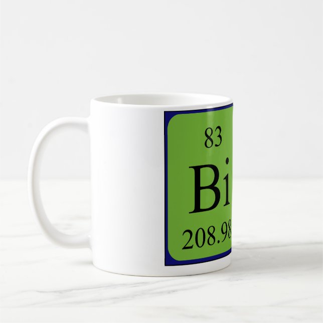 Tasse de nom de table périodique de Bibi (Gauche)