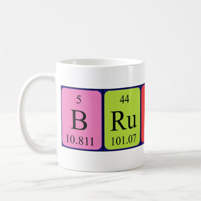 Tasse de nom de table périodique de Brutus (Gauche)