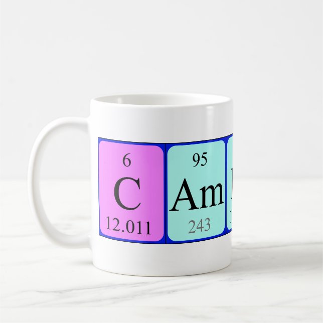 Tasse de nom de table périodique de Cameron (Gauche)