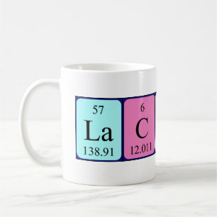 Tasse de nom de table périodique de Lachlan