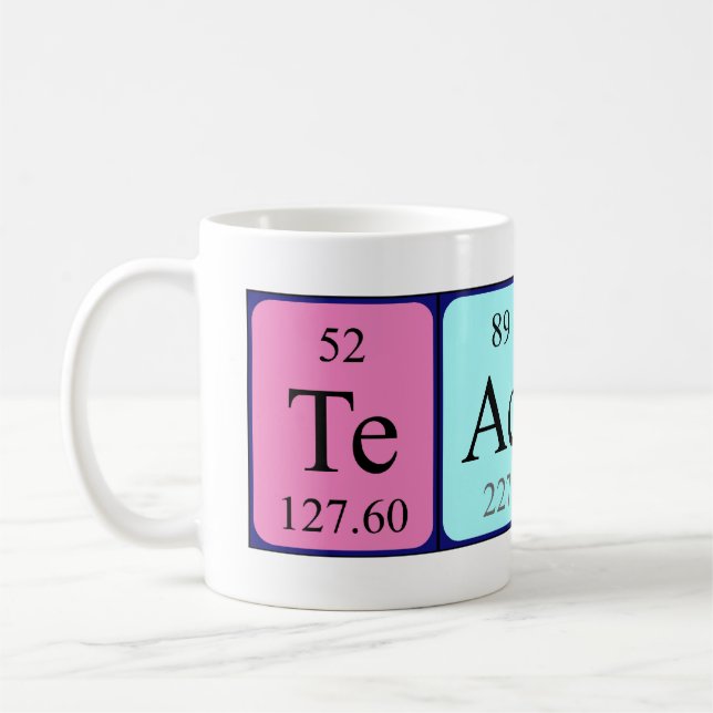 Tasse de nom de table périodique de professeur (Gauche)