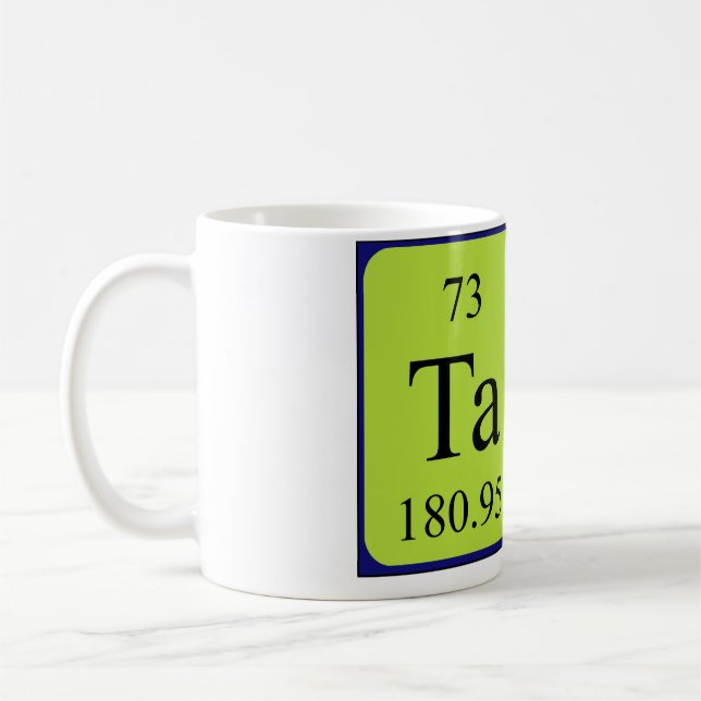 Tasse de nom de table périodique Tara (Gauche)