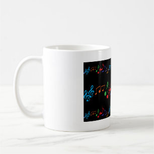 Tasse de notes musicales