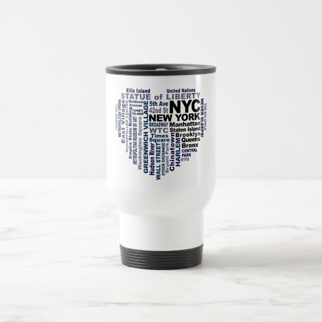 Tasse de NYC - choisissez le style et la couleur (Centre)