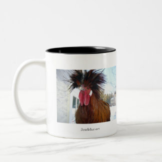 Tasse de offre de coq de matin