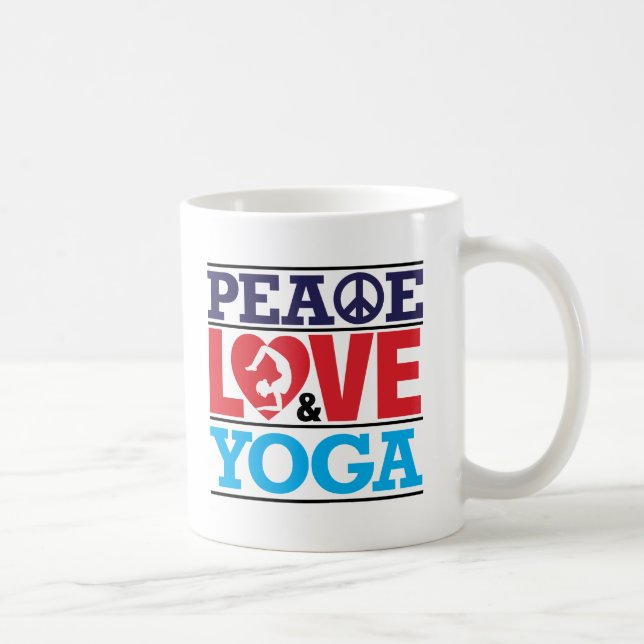 Tasse de paix, d'amour et de yoga (Droite)