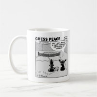 Tasse de paix d'échecs de scène de court de tennis
