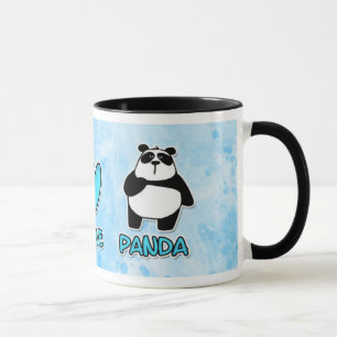 tasse de panda d'amour de paix