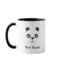 Tasse de panda de patron avec le slogan
