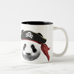 Tasse de panda de pirate