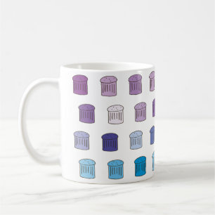 Tasse de Panettone de Pantone - bleu/pourpre