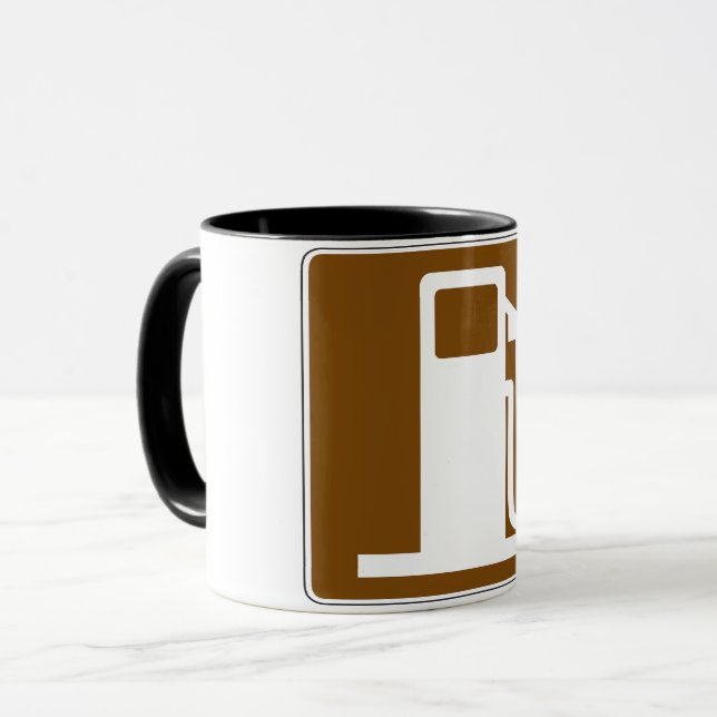 Tasse de panneau routier d'essence (Devant gauche)