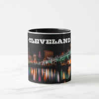 Tasse de panorama de nuit de Cleveland