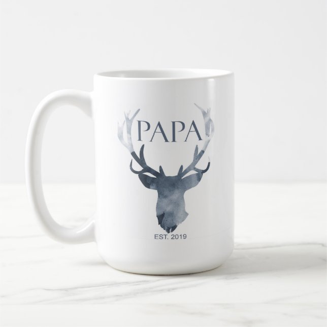 Tasse de papa, tasse de faire-part de grossesse, (Gauche)