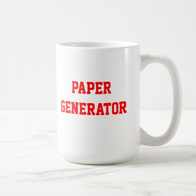 Tasse de papier de générateur (Droite)