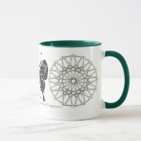 Tasse de papillon de pierre porte-bonheur d'août