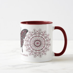 Tasse de papillon de pierre porte-bonheur de