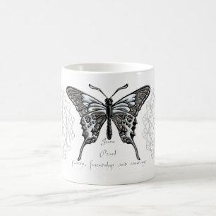 Tasse de papillon de pierre porte-bonheur de juin