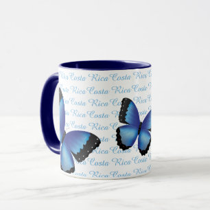Tasse de papillon du Costa Rica Morpho