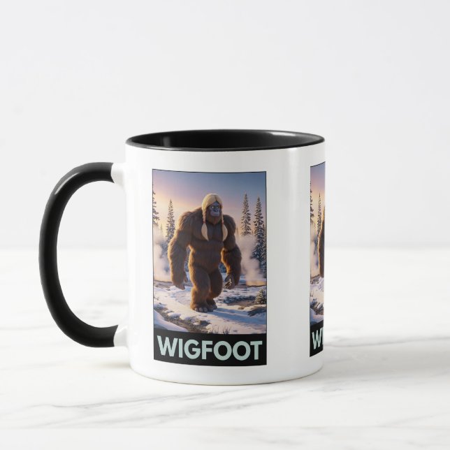 Tasse de parodie amusante de Bigfoot (Gauche)