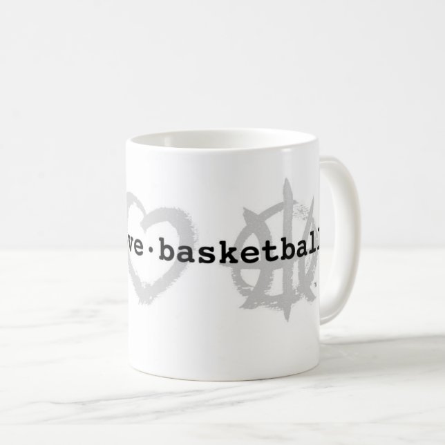 Tasse de PeaceLoveBasketball (Devant droit)