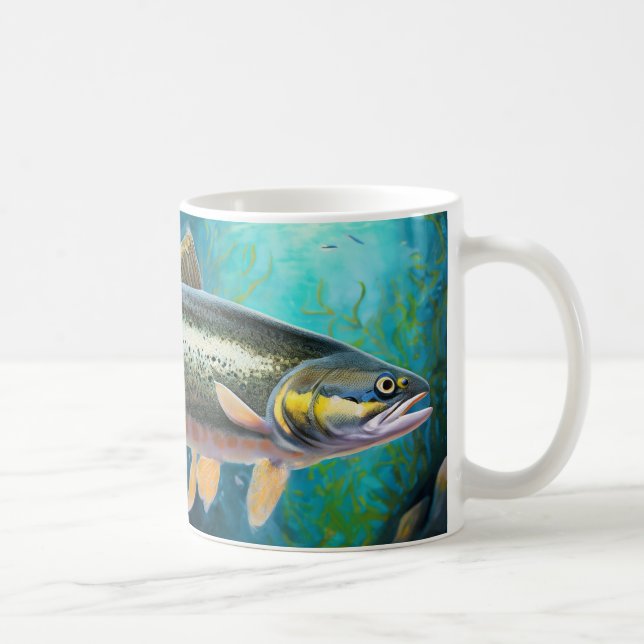 Tasse de pêche au poisson truite (Droite)