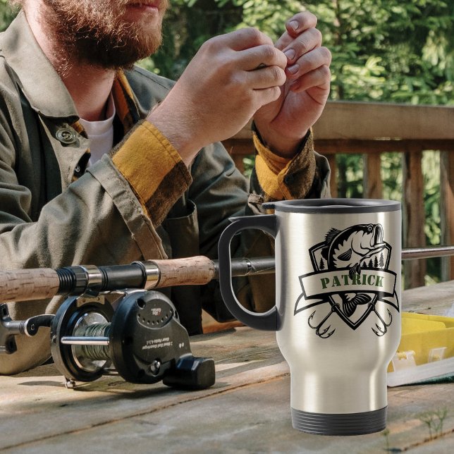 Tasse de pêche avec le nom désiré - Pêcheur Mug (Créateur téléchargé)