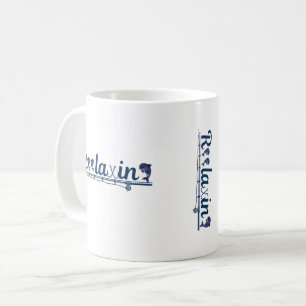 Tasse de pêche relaxante – Tasse à café drôle pour