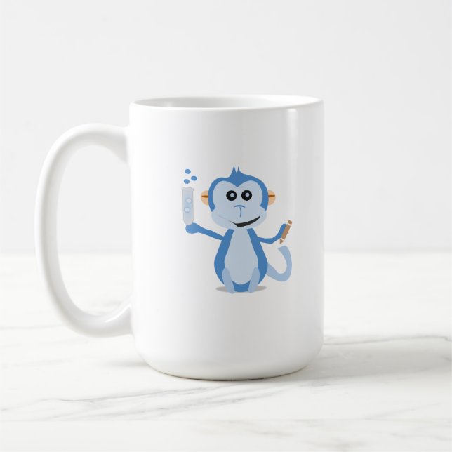 Tasse de PeerJ avec le singe (Gauche)