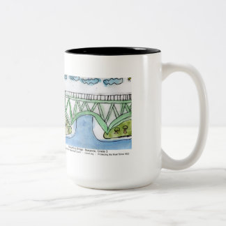 Tasse de peinture de pont d'Ouïe-Montague