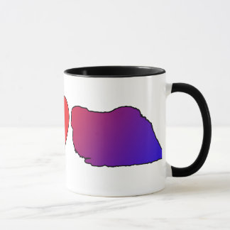 Tasse de Pekingese d'amour de paix
