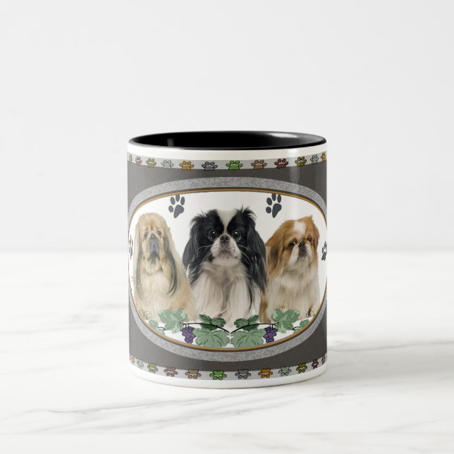Tasse de Pekingese Pawprints (Centre)