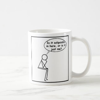 Tasse de penseur de bâton de Solipsistic