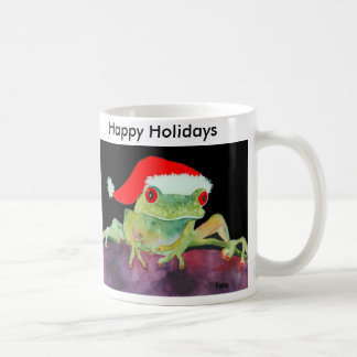 Tasse de Père Noël de grenouille