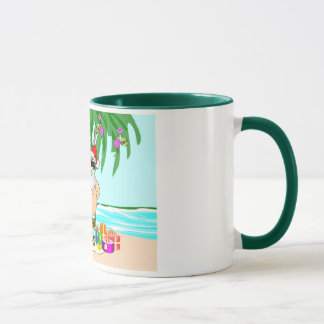 Tasse de Père Noël de plage