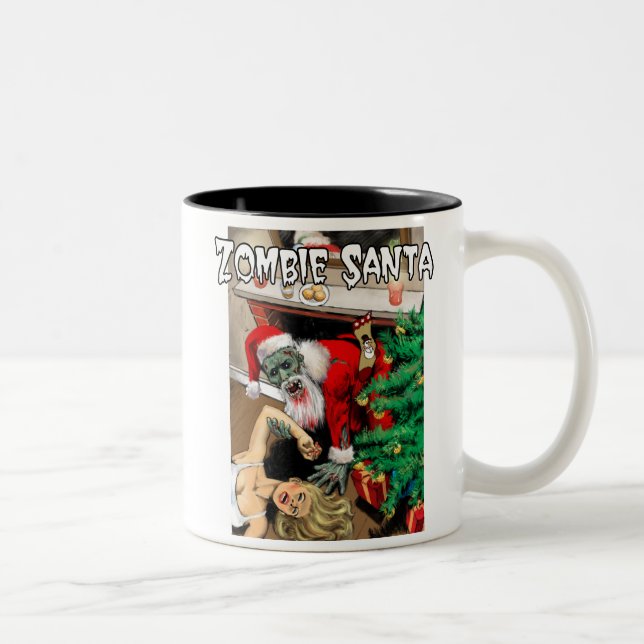 Tasse de Père Noël de zombi (Droit)
